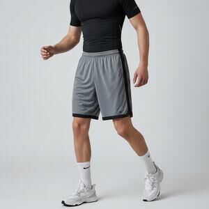Nike DNA Standard Fit Below Knee Length Short NWT Men's Sz MT Gray Black Gym